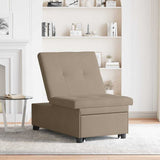 Canapé-Lit avec coussin Taupe 67 x 194 x 82 cm Contreplaqué