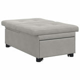 Canapé-Lit Gris clair 67 x 194 x 82 cm Tissu en microfibre