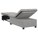 Canapé-Lit Gris clair 67 x 194 x 82 cm Tissu en microfibre
