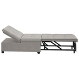 Canapé-Lit Gris clair 67 x 194 x 82 cm Tissu en microfibre