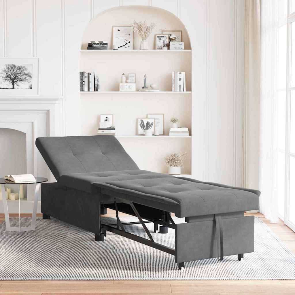 Canapé-Lit Gris foncé 67 x 194 x 82 cm