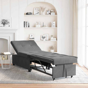 Canapé-Lit Gris foncé 67 x 194 x 82 cm