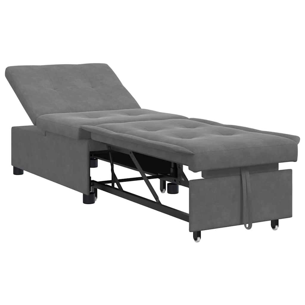Canapé-Lit Gris foncé 67 x 194 x 82 cm