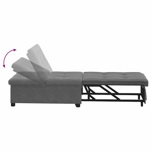 Canapé-Lit Gris foncé 67 x 194 x 82 cm