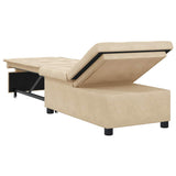Canapé-Lit Crème 67 x 194 x 82 cm Tissu en microfibre