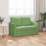 Canapé-lit avec coussin Vert clair 122 x 70 x 60 cm Velours