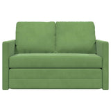 Canapé-lit avec coussin Vert clair 122 x 70 x 60 cm Velours