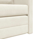 Canapé-lit avec coussin Crème 122 x 70 x 60 cm Velours