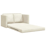Canapé-lit avec coussin Crème 122 x 70 x 60 cm Velours