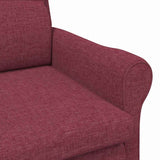 fauteuil Rouge bordeaux 76 x 94 x 102 cm tissu