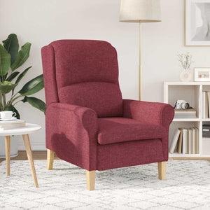 fauteuil Rouge bordeaux 76 x 94 x 102 cm tissu