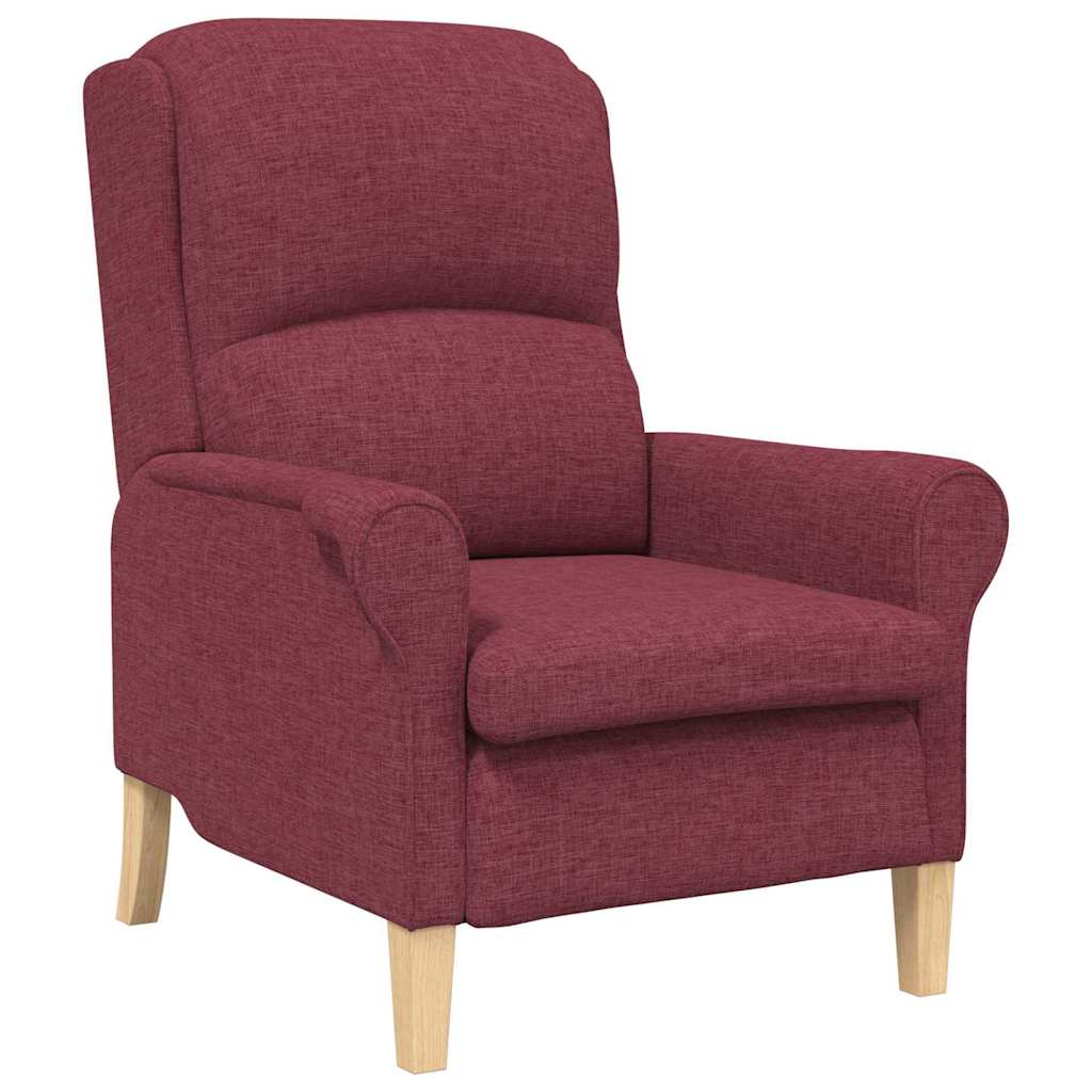 fauteuil Rouge bordeaux 76 x 94 x 102 cm tissu