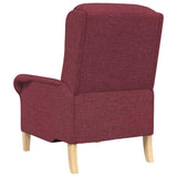 fauteuil Rouge bordeaux 76 x 94 x 102 cm tissu