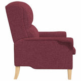 fauteuil Rouge bordeaux 76 x 94 x 102 cm tissu
