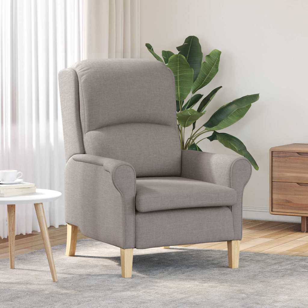 fauteuil Taupe 76 x 94 x 102 cm tissu