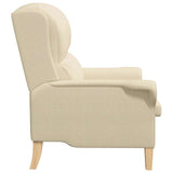fauteuil Crème 76 x 94 x 102 cm tissu