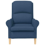 fauteuil Bleu 76 x 94 x 102 cm tissu