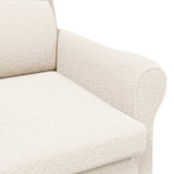 fauteuil Crème 76 x 94 x 102 cm tissu