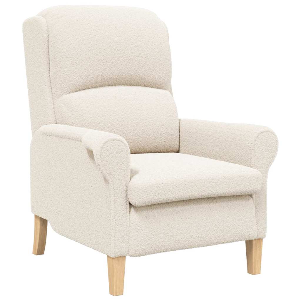fauteuil Crème 76 x 94 x 102 cm tissu