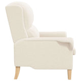 fauteuil Crème 76 x 94 x 102 cm tissu