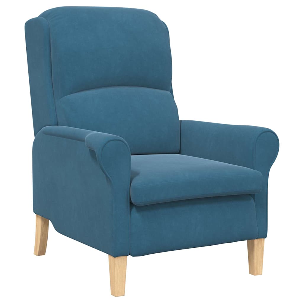 fauteuil Bleu 76 x 94 x 102 cm Velours