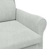 fauteuil Gris clair 76 x 94 x 102 cm Velours