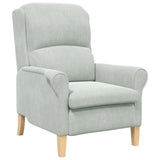fauteuil Gris clair 76 x 94 x 102 cm Velours