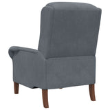 fauteuil Gris foncé 76 x 94 x 102 cm Velours