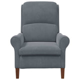 fauteuil Gris foncé 76 x 94 x 102 cm Velours