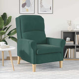 fauteuil Vert foncé 76 x 94 x 102 cm Velours