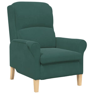 fauteuil Vert foncé 76 x 94 x 102 cm Velours