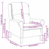 fauteuil Vert foncé 76 x 94 x 102 cm Velours