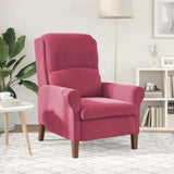 fauteuil Rouge bordeaux 76 x 94 x 102 cm Velours