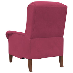 fauteuil Rouge bordeaux 76 x 94 x 102 cm Velours
