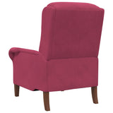 fauteuil Rouge bordeaux 76 x 94 x 102 cm Velours
