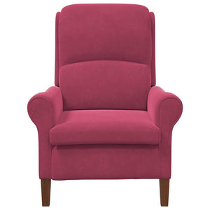 fauteuil Rouge bordeaux 76 x 94 x 102 cm Velours