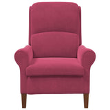 fauteuil Rouge bordeaux 76 x 94 x 102 cm Velours