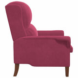 fauteuil Rouge bordeaux 76 x 94 x 102 cm Velours