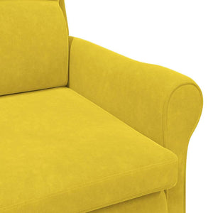 fauteuil Jaune 76 x 94 x 102 cm Velours