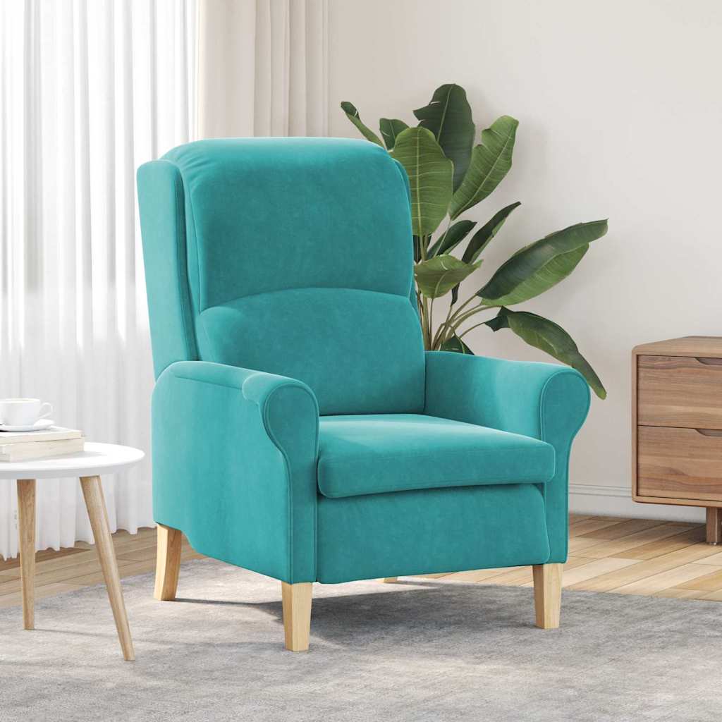 fauteuil Turquoise 76 x 94 x 102 cm Velours