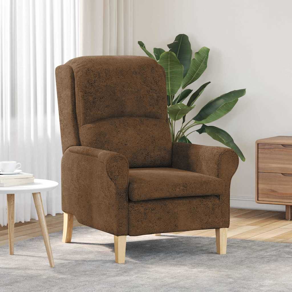 fauteuil Marron 76 x 94 x 102 cm Faux cuir