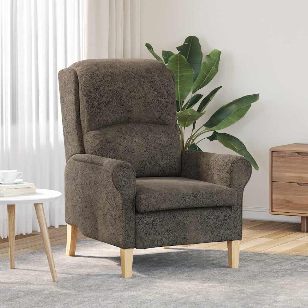 fauteuil Gris foncé 76 x 94 x 102 cm Faux cuir