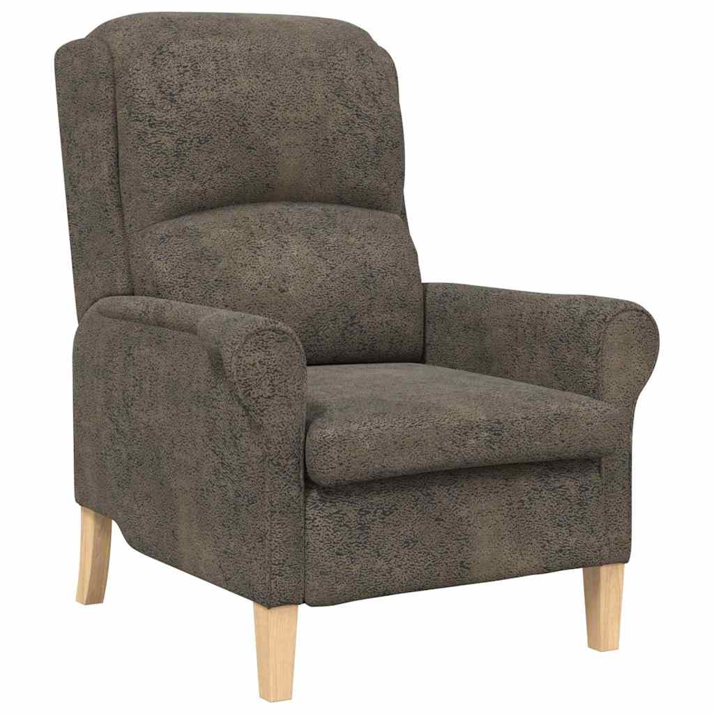 fauteuil Gris foncé 76 x 94 x 102 cm Faux cuir