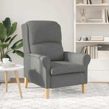 fauteuil Gris foncé 76 x 94 x 102 cm Microfibre