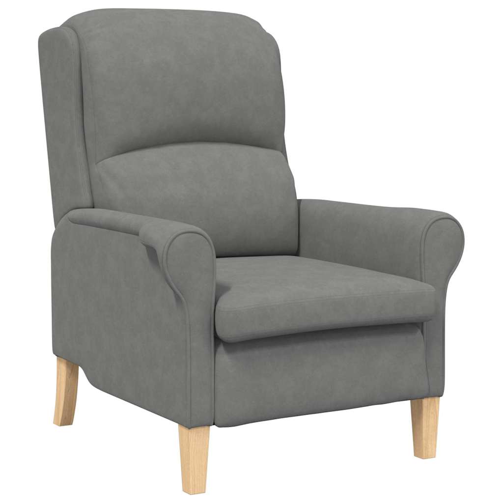 fauteuil Gris foncé 76 x 94 x 102 cm Microfibre