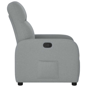 Fauteuil inclinable Gris clair Tissu