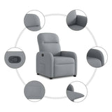 Fauteuil inclinable Gris clair Tissu