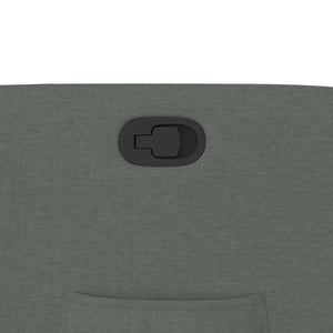 Fauteuil inclinable Gris foncé Tissu
