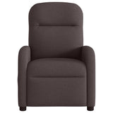 Fauteuil inclinable Marron foncé Tissu