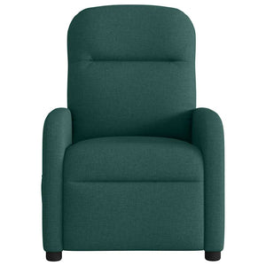 Fauteuil inclinable Vert foncé Tissu
